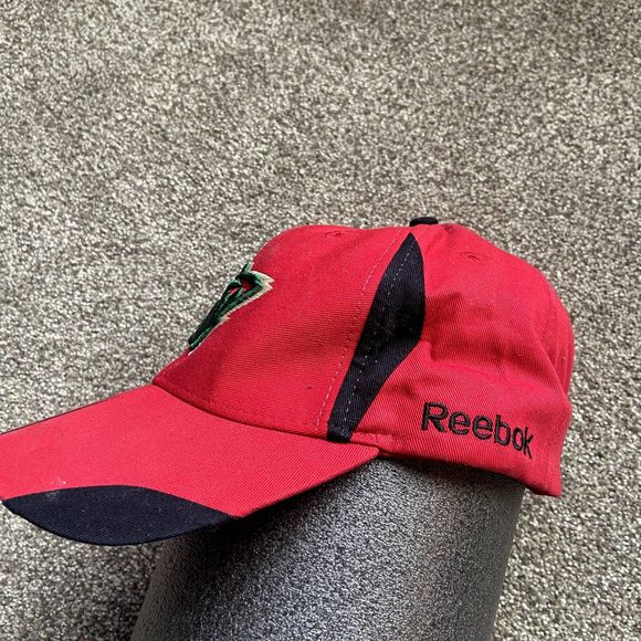 MINNESOTA WILD NHL REEBOK BASEBALL HAT CAP RED - Picture 6 of 6